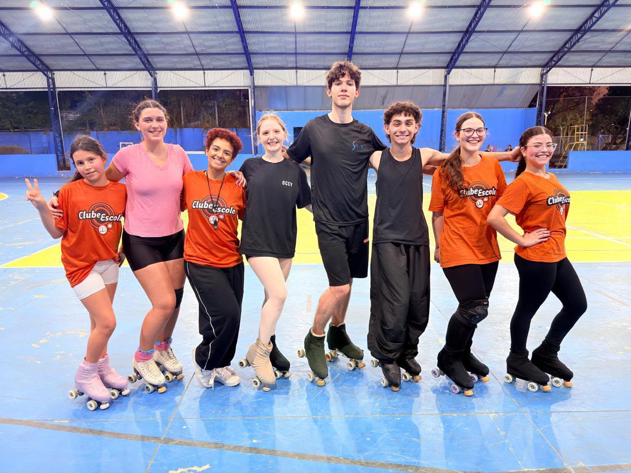 Na foto, alunos do Centro Esportivo Vila Guarani.