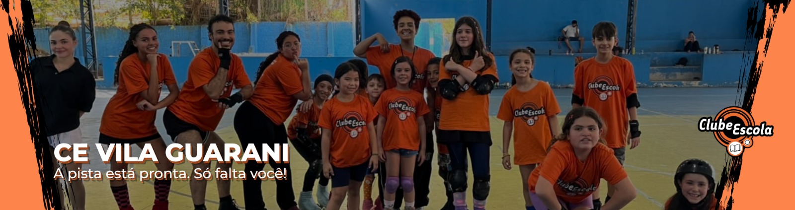 Na foto, arte sobre Centro Esportivo Vila Guarani.