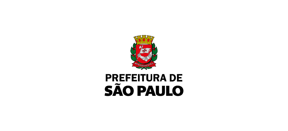 Logotipo da Prefeitura de São Paulo, como brasão oficial da Cidade de São Paulo com a escrita abaixo 