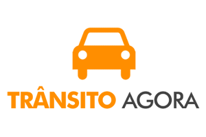 Logo do Trânsito Agora, que consiste nas palavras 