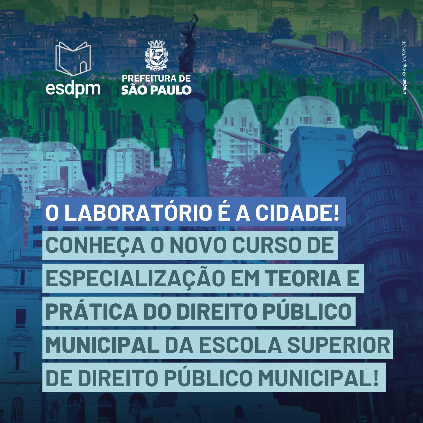 Imagem de Divulgação de Abertura do Edital de Inscrições para a Pós-graduação da PGM