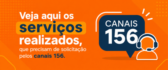 Banner publicitário em formato horizontal com fundo laranja vibrante e detalhes gráficos abstratos. Do lado esquerdo, sobressai a frase em destaque 