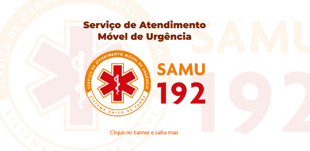 A imagem mostra o logo do SAMU 192