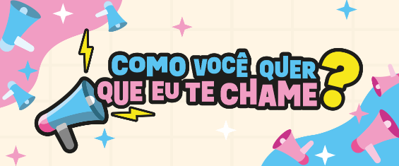 A imagem possui um fundo nas cores azul, rosa e bege, com o texto 