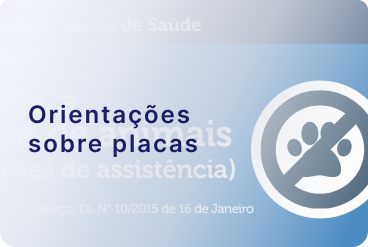 Orientações sobre placas