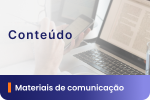 A imagem mostra um computador com arquivo de texto, uma pessoa segurando o celular. Em destaque, o texto 