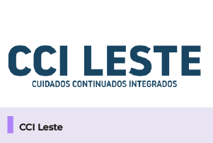 A imagem mostra o logo de cuidados continuados integrados, abaixo uma faixa com o texto 