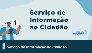 A imagem possui um fundo azul claro, com uma ilustração de um homem. Ao centro, um texto descrito 