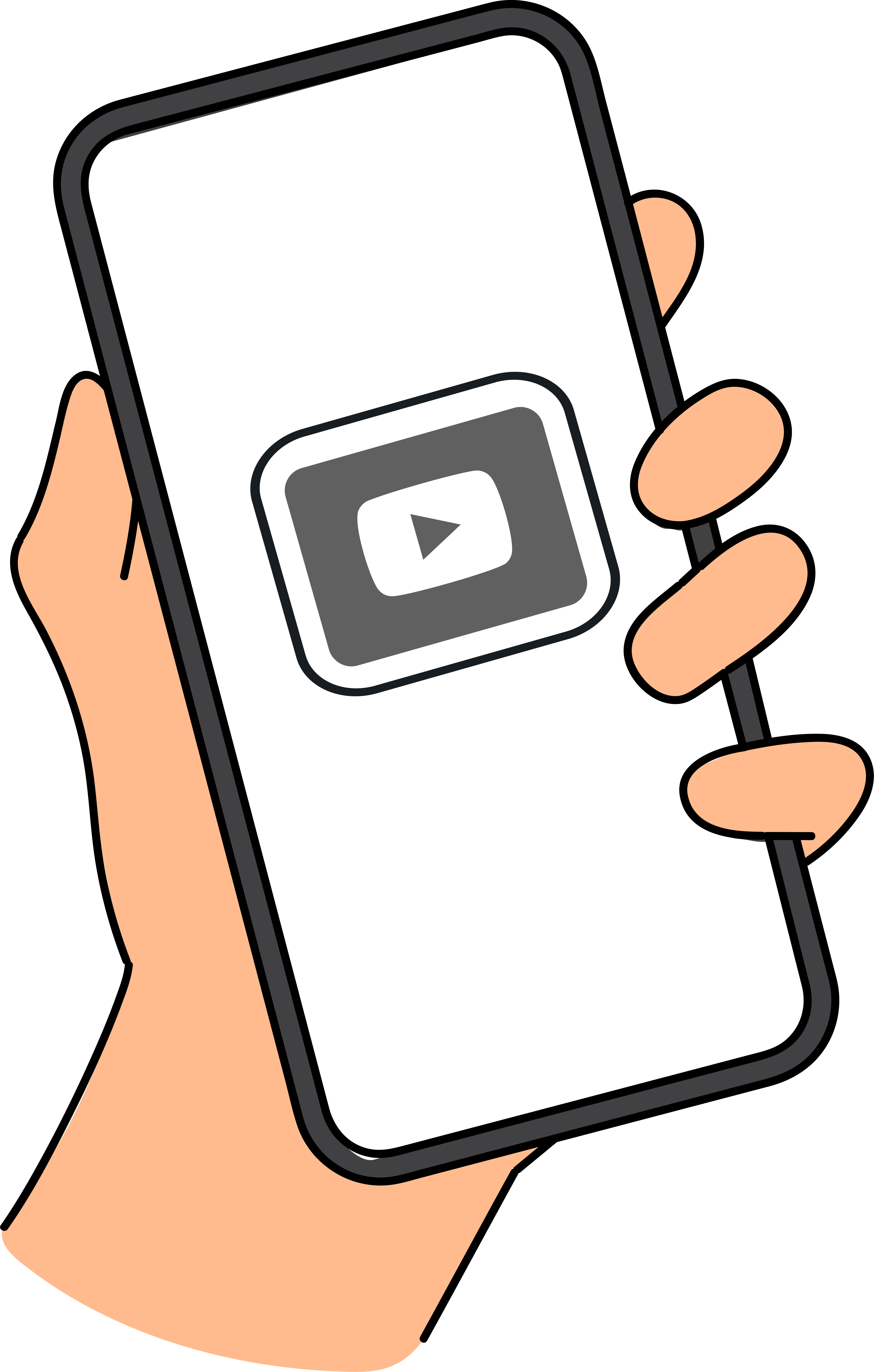 Imagem ilustra uma mão segurando um aparelho celular