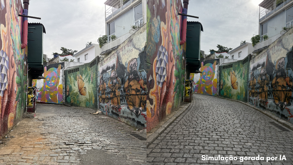 Simulação mostra como poderá ficar o Beco do Batman após as obras de requalificação